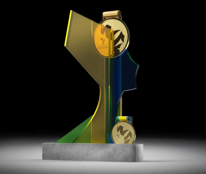 110年新北全運會客製化獎盃設計，女王頭獎盃再現風采