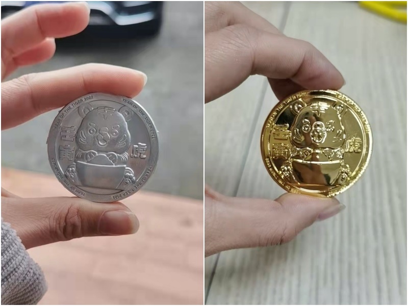 客製化金幣鑄造與鍍18K金