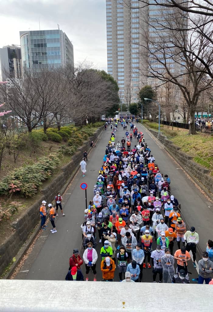 東京馬拉松起跑區