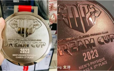 展現健美肌肉線條的力與美！2023夢想盃客製化獎牌設計案例