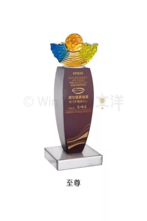 脫臘琉璃造型配件木質琉璃獎座