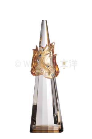 琉璃水晶 - 2025 文洋獎盃 蒸蒸日上