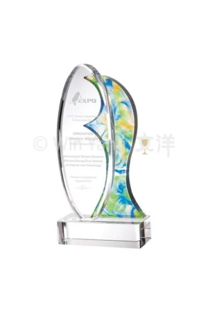 彩虹琉璃 - 2025 文洋獎盃 造型彩虹琉璃獎座