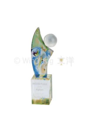 彩虹琉璃 - 2025 文洋獎盃 立體造型彩虹琉璃獎座