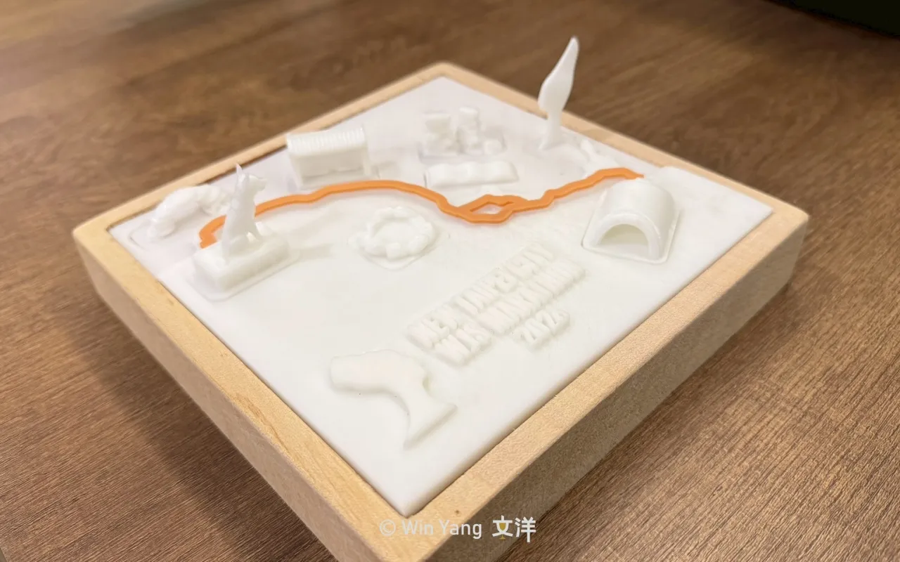 2026萬金石馬拉松客製化紀念品-立體城市掛畫