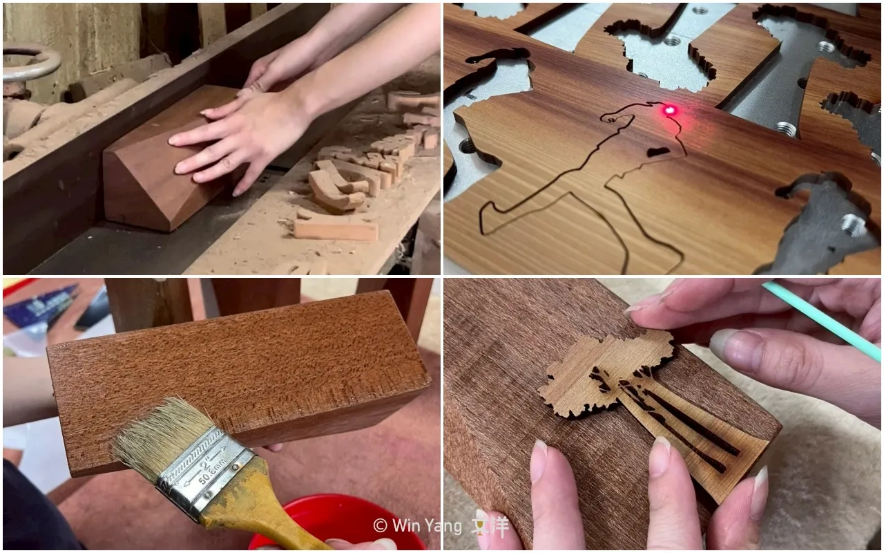 環保獎盃製作過程
